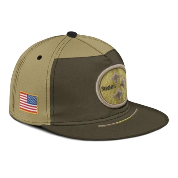 Pittsburgh Steelers | Premium NFL 2025 Salute to Service Split Panel Snapback Cap AMCACS000507 - Image 4