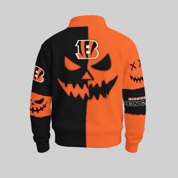 Cincinnati Bengals x Halloween Stand Collar Sweatshirt AMCCLG001088 - Image 2