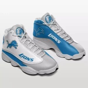 Detroit Lions Personalized Logo Team Air Jordan 13 AMCSHOES000113
