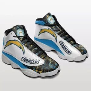 Los Angeles Chargers Personalized Logo Team Air Jordan 13 AMCSHOES000121