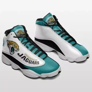 Jacksonville Jaguars Personalized Logo Team Air Jordan 13 AMCSHOES000118