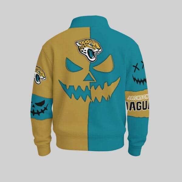 Jacksonville Jaguars x Halloween Stand Collar Sweatshirt AMCCLG001096 - Image 2