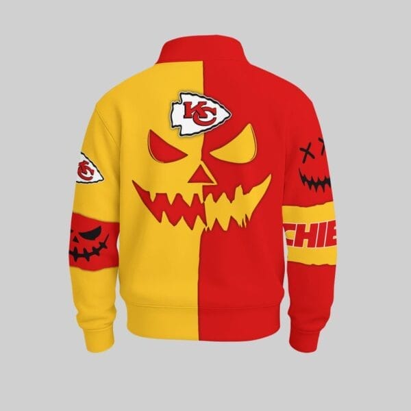 Kansas City Chiefs x Halloween Stand Collar Sweatshirt AMCCLG001097 - Image 2