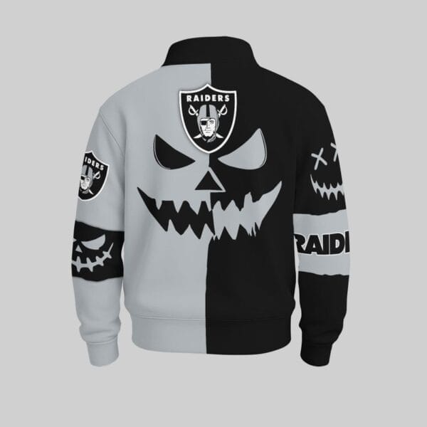 Las Vegas Raiders x Halloween Stand Collar Sweatshirt AMCCLG001098 - Image 2