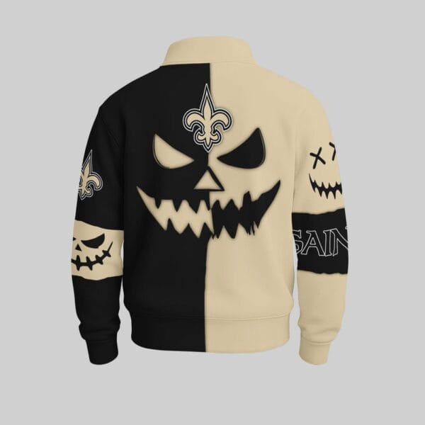 New Orleans Saints x Halloween Stand Collar Sweatshirt AMCCLG001104 - Image 2