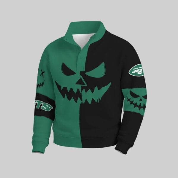 New York Jets x Halloween Stand Collar Sweatshirt AMCCLG001106