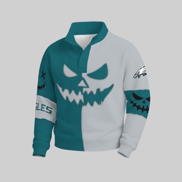 Philadelphia Eagles x Halloween Stand Collar Sweatshirt AMCCLG001107