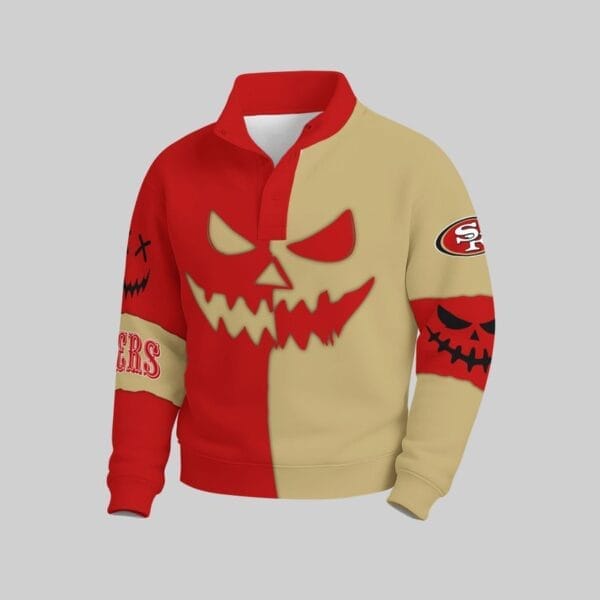 San Francisco 49ers x Halloween Stand Collar Sweatshirt AMCCLG001109