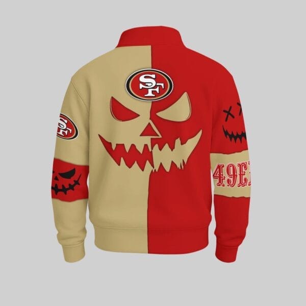 San Francisco 49ers x Halloween Stand Collar Sweatshirt AMCCLG001109 - Image 2