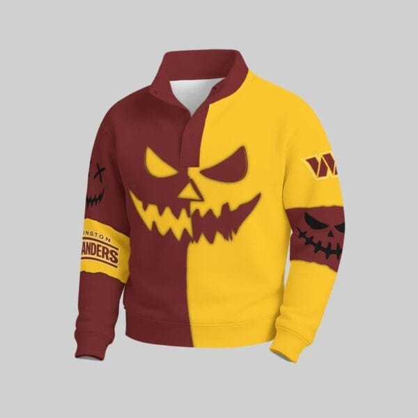 Washington Commanders x Halloween Stand Collar Sweatshirt AMCCLG001113