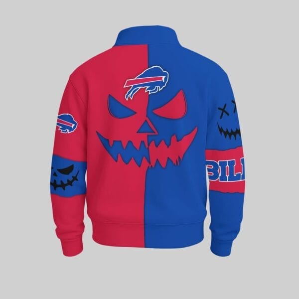 Buffalo Bills x Halloween Stand Collar Sweatshirt AMCCLG001085 - Image 2