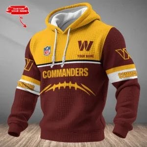 Washington Commanders Personalized Waffle Hoodie AMCCLG001626